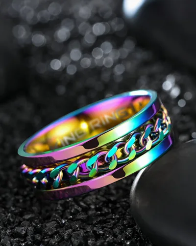 Vista 29 de King Ring 8mm Spinner Ring – Fidget Ring for Men & Women – Designed in USA