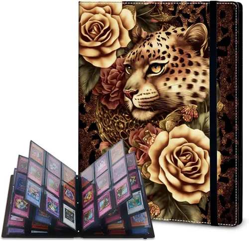 Vista 9 de Rossy Carpeta de tarjetas con 4 bolsillos, carpeta de tarjetas intercambiables, álbum de colección de tarjetas, para 160 tarjetas de carga lateral