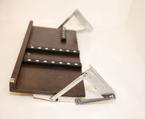 Vista 8 de Estante de almacenamiento de cuchillos Drop Block para debajo del gabinete - Pequeño, Negro Negro/Ébano