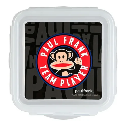 Vista 3 de Fiambrera Paul Frank Team player Poliuretano Negro (13 x 7.5 x 13 cm)