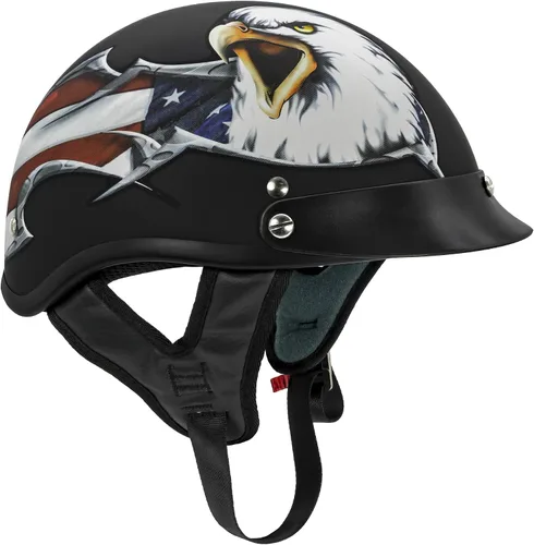 Vista 2 de VCAN Cruiser Patriotic Eagle USA Graphics - Casco para motocicleta
