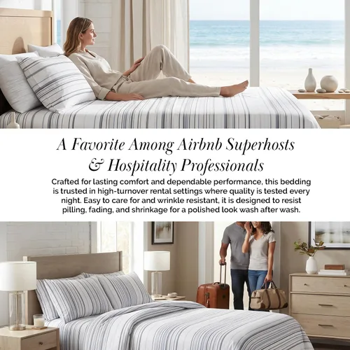 Vista 252 de Southshore Fine Living, Inc. Colección Winter Brush, juego de sábanas de 3 piezas para cama individual, sábana bajera con bolsillo profundo de 14