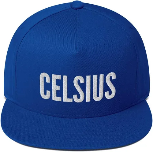 Vista 3 de Celsius Crypto Hat (Gorra de Snapback de Bill Plana Bordada)