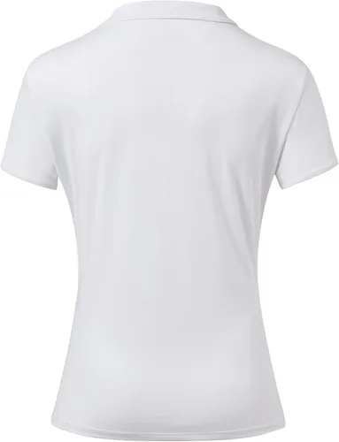 Vista 2 de Willit Camisetas de tenis para mujer, de secado rápido, de golf, de manga corta, con protección UPF 50+