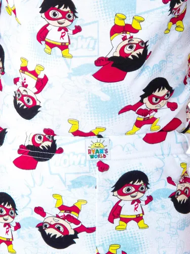 Vista 4 de Komar Kids Boys' Ryan's World 4 Piece Cotton Pajamas