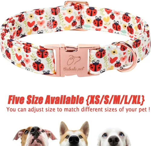 Vista 314 de Collar para perros del 4 de julio, collares patrióticos azules para cachorros y perros pequeños, ligero y ajustable 1776 collares para cachorros