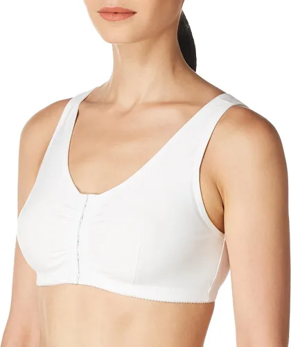 Vista 2 de Amoena Frances Leisure Bra - Brasier de mujer con cierre frontal, XXL AB (4850), Blanco