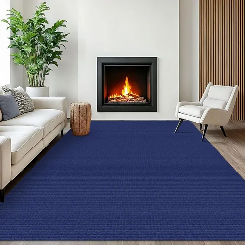 Vista 27 de EARTHALL Alfombra tejida de 2 x 3 pies, lavable para entrada, alfombra trenzada antideslizante, alfombra para puerta interior y exterior, alfombra