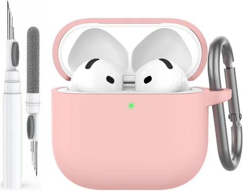 Vista 44 de AhaStyle Funda Protectora de Silicona Mejorada [LED Frontal Visible] Compatible con Apple AirPods 2 y 1 (Negro)