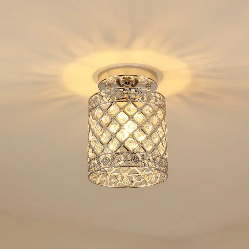 Vista 4 de Create For Life® Lámpara de Techo Empotrada de Cristal de Decoración Moderna de Estilo Mini Araña de Cristal Lámpara de Techo para Pasillo, Bar