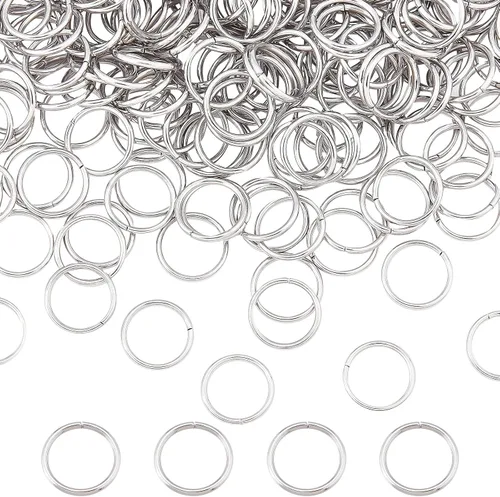Vista 8 de SUNNYCLUE 1 caja de 400 piezas de anillos divididos anillos abiertos salto colorido aleación de metal conector de enlace dividido para accesorios