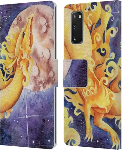 Vista 166 de Head Case Designs Officially Licensed Carla Morrow Galactic Entrancement Dragons Leather Wallet Case Compatible with Samsung Galaxy A07 4G