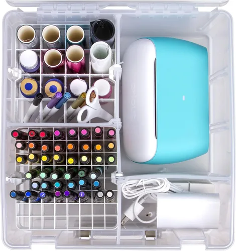 Vista 18 de ArtBin 6993SP Super Satchel Double Deep con bandeja de accesorios para manualidades en papel, transparente, 1 bolsa y 1 bandeja