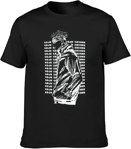 Vista 4 de Black Anime Adult Shirt Game Round Neck Short Sleeve Classic Fashion Cotton T-Shirt