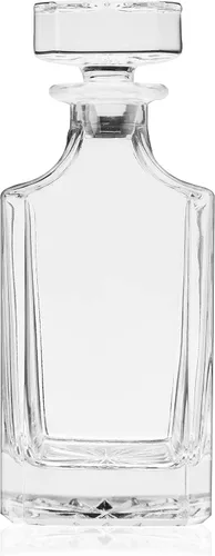 Vista 8 de True Clarity - Decantador de whisky con tapón, decantador de licor de vidrio para bourbon, escocés, vodka, licores, artículos esenciales de la cueva