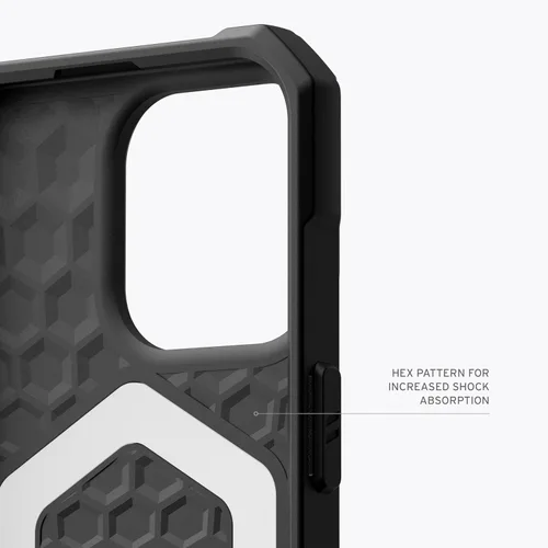 Vista 5 de URBAN ARMOR GEAR UAG - Funda compatible con iPhone 15 Pro de 6.1 pulgadas, Essential Armor negro, imán integrado compatible con carga MagSafe, funda