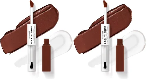 Vista 24 de wet n wild Megalast Lock 'N' Shine Lip Color + Gloss Lipstick Affogato Dreams