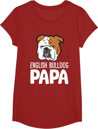Vista 52 de Camiseta divertida de Bulldog Inglés para papá dueño de perro, Negro