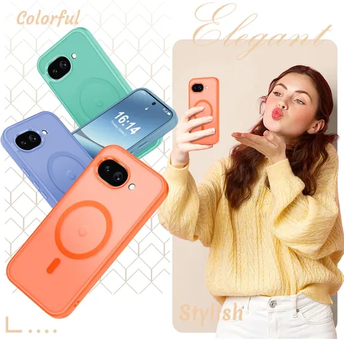 Vista 400 de Funda para Google Pixel 10 Pro XL, cubierta magnética mate, color negro Fit for MagSafe, Screen Protector included, Shockproof Military Grade