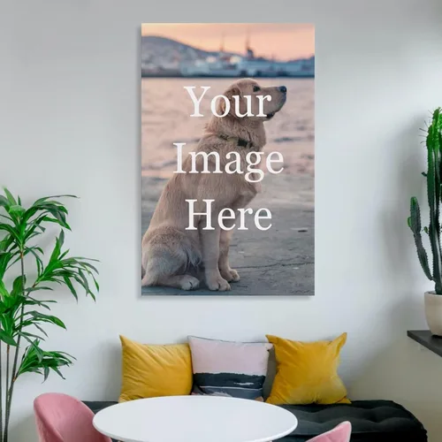 Vista 5 de Impresiones en lienzo personalizadas con tus fotos para mascotas/animales, imágenes de lienzo personalizadas para pared a imprimir enmarcadas