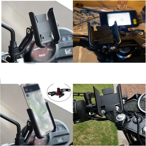 Vista 2 de Soporte para manillar de motocicleta para MT-01 MT-03 MT-07 MT-09 MT-10 MT-25 (color : manillar negro)