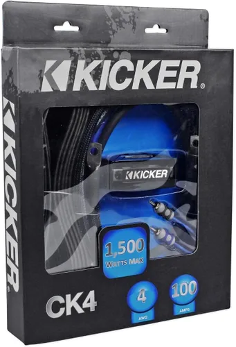 Vista 2 de Kicker CK4 Kit de cableado de amplificador AWG calibre 4 OFC Kit