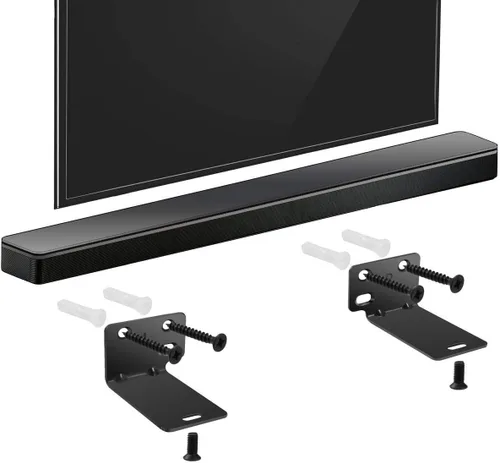 Vista 3 de Dinghosen Soporte de pared para barra de sonido debajo de TV, para Samsung, Sony, LG, Vizio, Bose, Onn, JBL, Polk Audio, TCL, Yamaha, Sonos, RCA