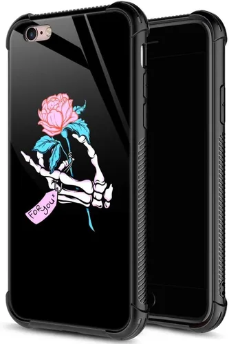 Vista 31 de ZHEGAILIAN Funda para iPhone 6/6S, protección de grado militar, esquinas a prueba de golpes, funda antiarañazos para iPhone 6/6S, pavo real