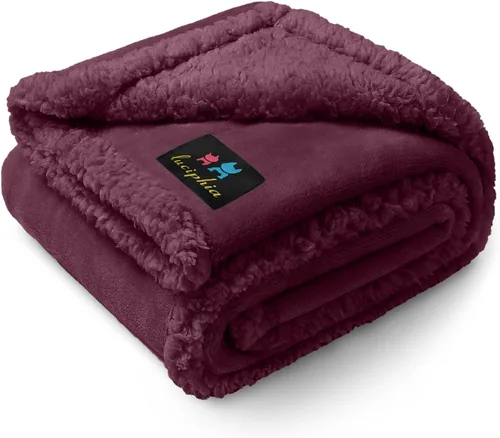 Vista 28 de Cobija impermeable para mascotas, a prueba de líquidos y orina, para sofá, cama, sillón, reversible, vellón, forro polar, protector de muebles Negro