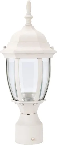 Vista 8 de LIT-PaTH Accesorio de iluminación LED para exteriores, farol de poste, 9.5 W, 800 lúmenes, blanco cálido de 3000 K, carcasa de aluminio más vidrio