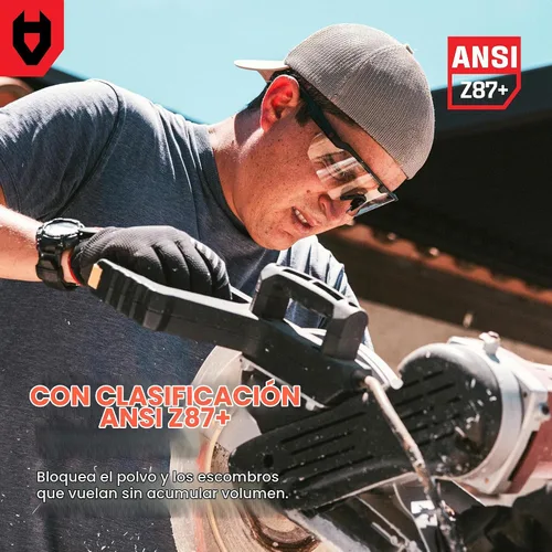 Vista 3 de NoCry Anti-Fog Clear Safety Glasses for Men and Women — Work Glasses