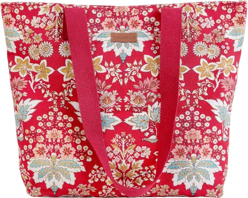 Vista 35 de Maison d' Hermine - Bolsa de lona de algodón reutilizable para mujeres, con asa para el hombro, bolsas a granel para compras y viajes