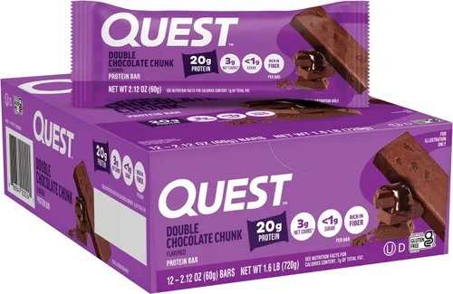 Vista 15 de Quest Nutrition Barra de proteínas con chispas de chocolate de avena, baja en carbohidratos, sin gluten, apta para ceto, 12