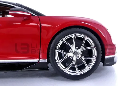 Vista 7 de Bburago – 11040r Bugatti Chiron – 2016 – Echelle 1: 18 – Rojo