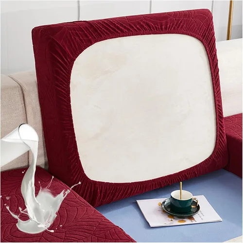 Vista 8 de Fundas de cojín para asiento de sofá, impermeables, de alta elasticidad, universal, elástica, fundas de cojín de repuesto para cojines individuales