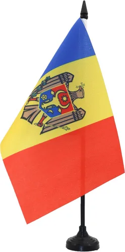Vista 136 de AZ FLAG Aland Table Flag 4x6 in 100D Polyester Plastic Base Indoor use Finnish 15x10 cm desk flag stitched finish with reinforced edges with