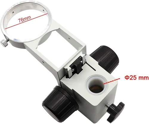 Vista 3 de Kit de microscopio de 2.992 in de diámetro ajustable, soporte de enfoque para microscopio tinocular, microscopio binocular, adaptadores de lente