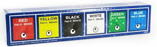 Vista 2 de Elenco WK-106 kit de cables de conexión sólidos, 6 colores en una caja distribuidora