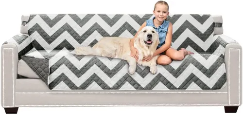 Vista 181 de Sofa Shield - Funda para sofá Loveseat con correa patentada, protector de cojín, funda reversible diseñada en EE. UU. resistente a manchas