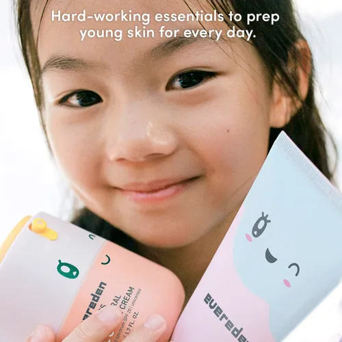 Vista 7 de Kids Happy Morning DUO: paquete de cuidado de la piel limpio y vegano para niños Cuidado de la piel Cloud Face Wash + SPF 20 Mineral Face Cream