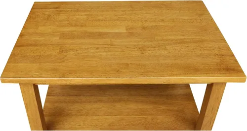 Vista 4 de International Concepts - Carrito mediano para microondas, color roble MEDIUM OAK