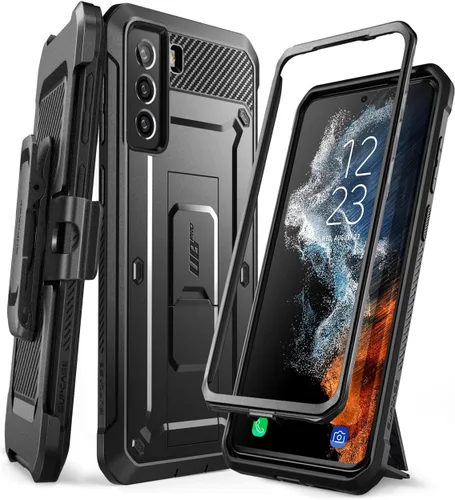 Vista 11 de SUPCASE Funda para Samsung Galaxy S22 con soporte (Unicorn Beetle Pro), [clip de cinturón integrado] Resistente de cuerpo completo de doble capa