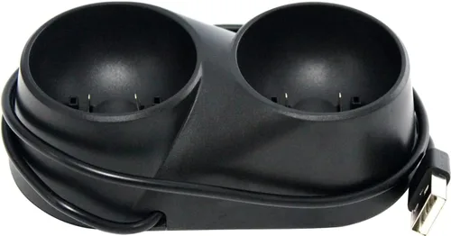 Vista 3 de OSTENT Cargador dual del soporte de la estación de alimentación del muelle de carga para Sony PS4 VR PS Move Controller