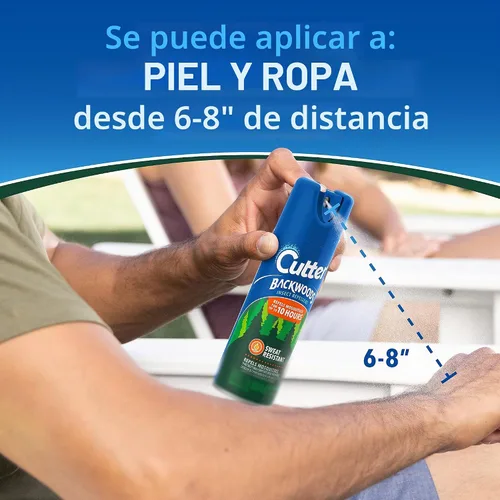 Vista 7 de Repelente de insectos en aerosol Cutter Backwoods, con un 25% de DEET, Paquete de 12
