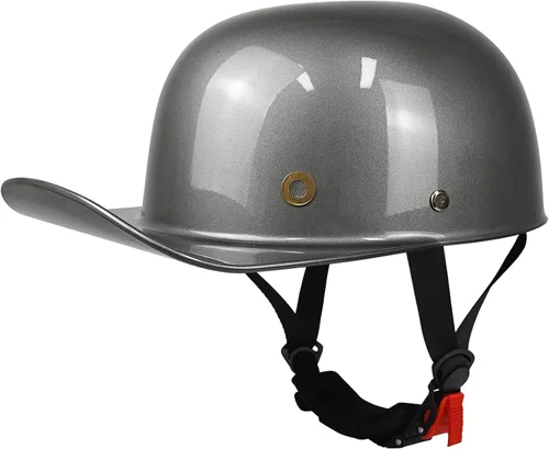 Vista 17 de Casco de motocicleta de estilo adulto unisex negro medio, con certificación DOT, para chopper, ciclomotor, patinete, motocicleta eléctrica