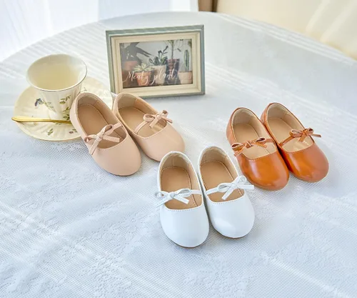 Vista 5 de ESTINE Mary Jane - Zapatos planos para niñas pequeñas y niñas pequeñas, vestido brillante, zapatos de ballet de boda de princesa