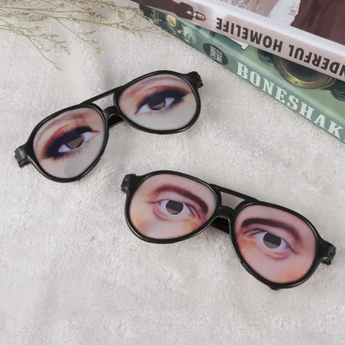 Vista 5 de KESYOO Gafas novedosas para fiesta de Halloween, gafas divertidas con ojos disfrazados para adultos, 2