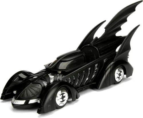 Vista 8 de Jada DC Comics Batimóvil de Batman Forever & Figura de Batman, vehículo de metal fundido 1:24 con figura
