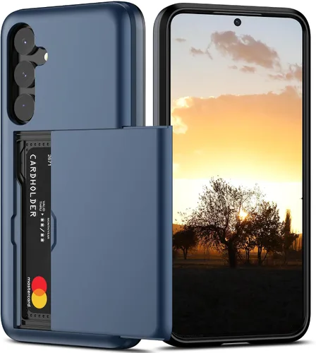 Vista 17 de Nvollnoe Funda para Samsung S23 con tarjetero 5G de 6.1 pulgadas, delgada, de doble capa, resistente, protector para Galaxy S23, funda con ranura