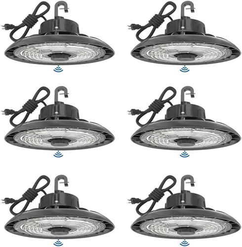 Vista 9 de HYPERLITE UFO LED Luz de Alta Bahía con Sensor de Movimiento 21000LM, 150W Luces LED Inteligentes de Alta Bahía con Control Remoto, Luz de Tienda
